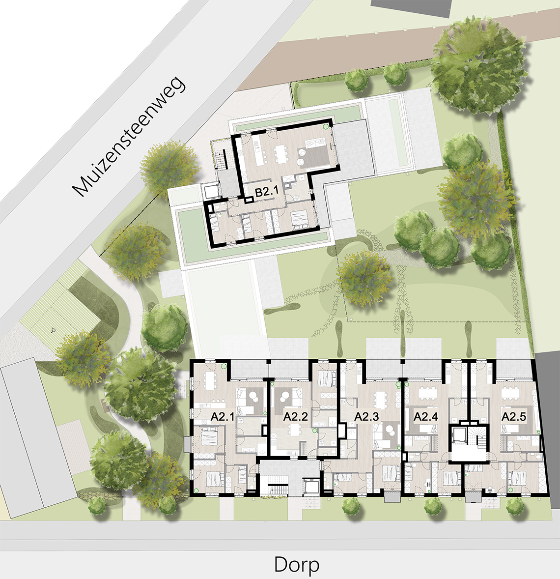 Bouwbedrijf Schoovaerts - Tweede verdieping - gebouwen A en B